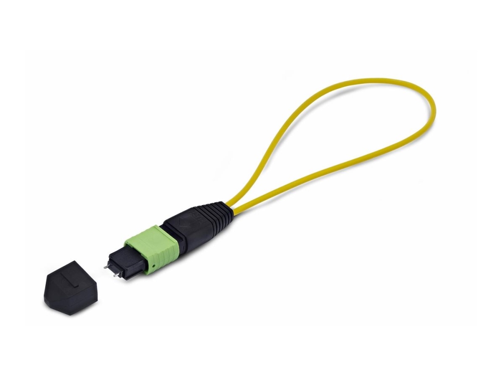 Startech.Com Mpo Loopback-Stecker, Singlemode 9/125 Mpo-12 Männlicher Glasfaser Loopback-Adapter, Mpo/Mtp-Apc Teststecker, Mpo Tester, Glasfaserkabel