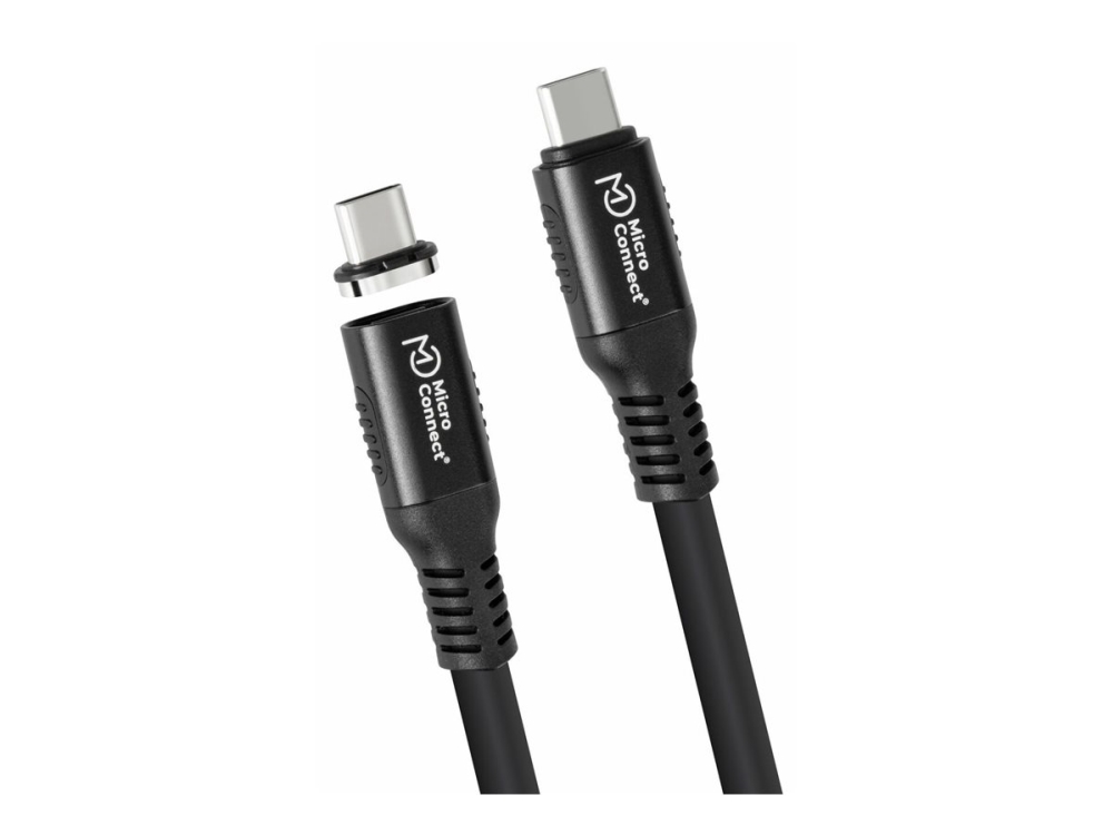 Microconnect Premium - Usb-Kabel - 24 Pin Usb-C (Han) Til 24 Pin Usb-C (Han) Aftagelig Og Magnetisk - Usb4 Gen3x2 - 48 V - 5 A - 1 M - 8K Support, Us