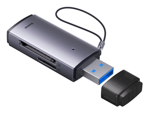 Baseus Lite Series BS-OH068 - Kortlæser (SD, microSD, SDXC, SDHC, MMC, microSDXC, RS-MMC, microSDHC, TransFlash, SD UHS-I) - USB 3.0