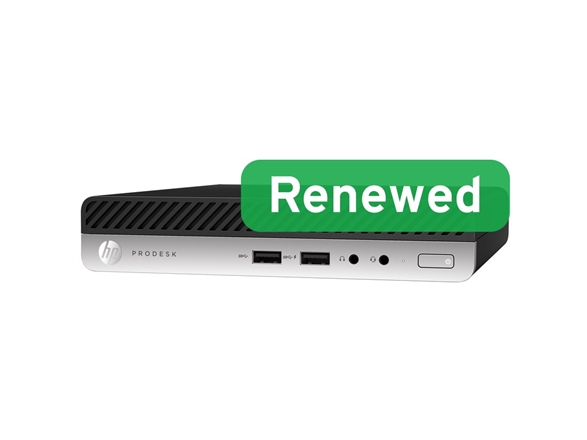 Hp Renewed Grade A Prodesk 600 G4 Dm Intel Core I3 I38100t 8 Gb Nvme 128 Gb Intel Uhd Graphics 630 Windows 11 Home