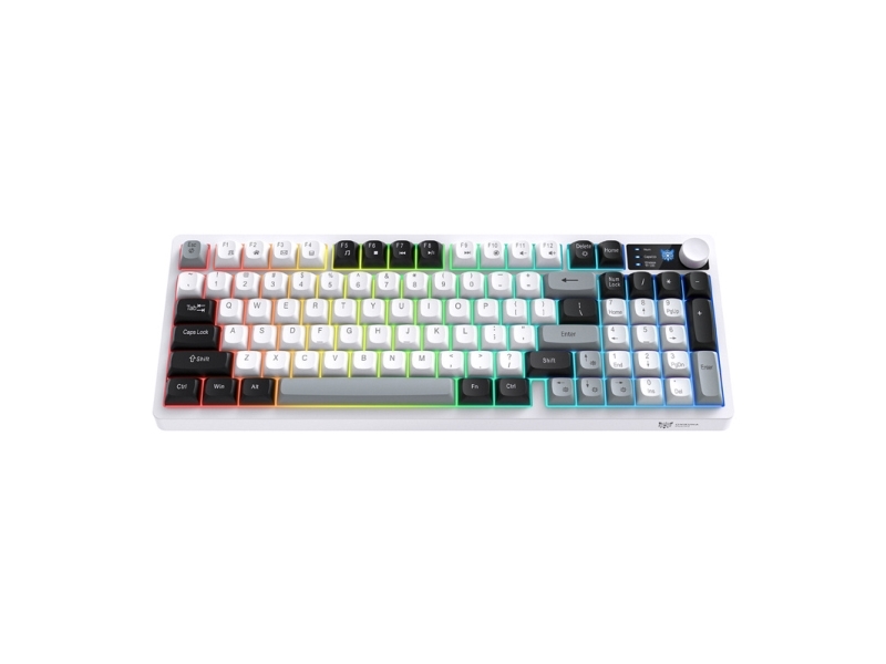 Onikuma Mt902 2,4-Ghz-Gaming-Tastatur (Schwarz/Weiß)