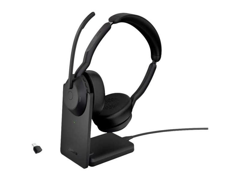 Jabra Evolve2 55, Trådløs, Kontor/Callcenter, 20 - 20000 Hz, 130 G, Headset