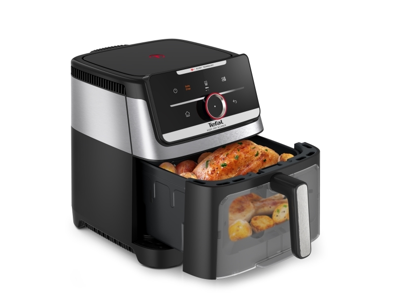 Tefal EY876D Easy Fry Silence 7L, intelligente und leise Heißluftfritteuse