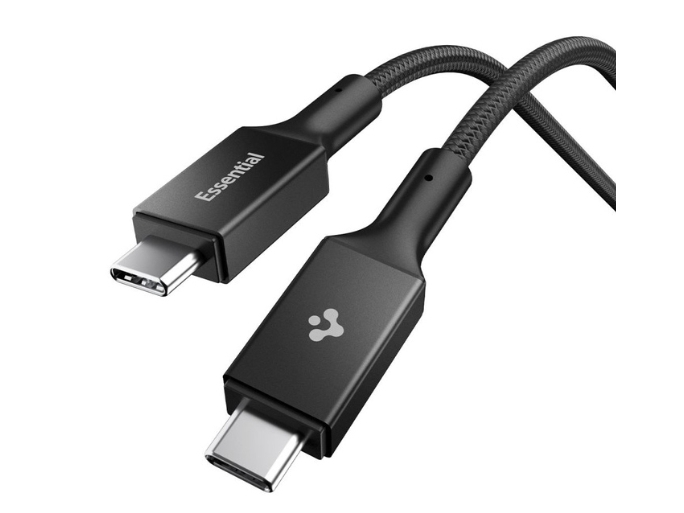 Spigen Usb-C - Usb-C Usb-Kabel Schwarz (Aca09459)