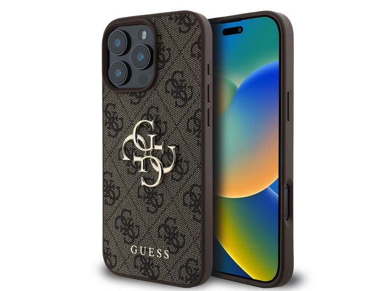 Guess 3666339327583, Cover, Apple, Apple Iphone 16 Pro, 16 Cm (6.3"), Braun
