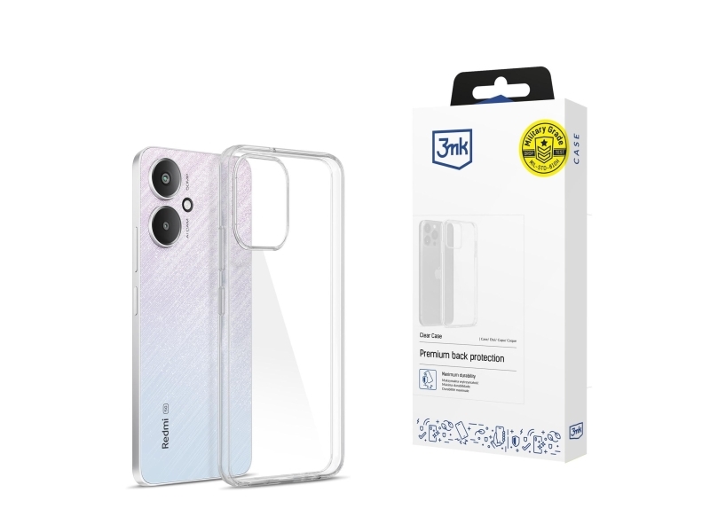 3Mk ?5903108565981, Cover, Xiaomi, Redmi 13C 5G, 17,1 Cm (6.74"), Transparent