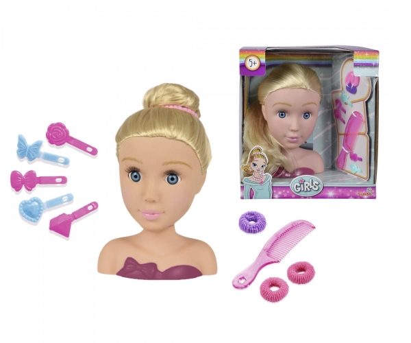 Simba Toys 105560145, Make-Up-/Styling-Puppenkopf, Weiblich, 5 Jahr(E), Mehrfarbig