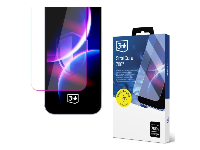 3Mk Stratcore 700, Apple, Iphone 17 Pro, Schlagfest, Kratzresistent, Transparent, 1 Stück(E)
