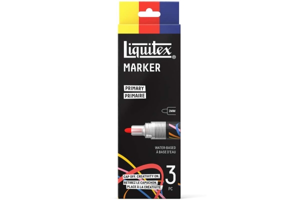 Lqx Marker-Set 2 Mm 3-Teilig Gelb/Rot/Blau