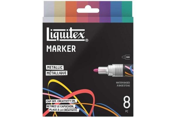 Lqx Marker Metallic Set 2 Mm X 8 Stk. Sortiert
