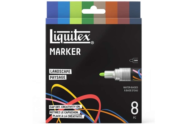 Lqx Marker Landscape Set 2 Mm X 8 Stk. Assortiert