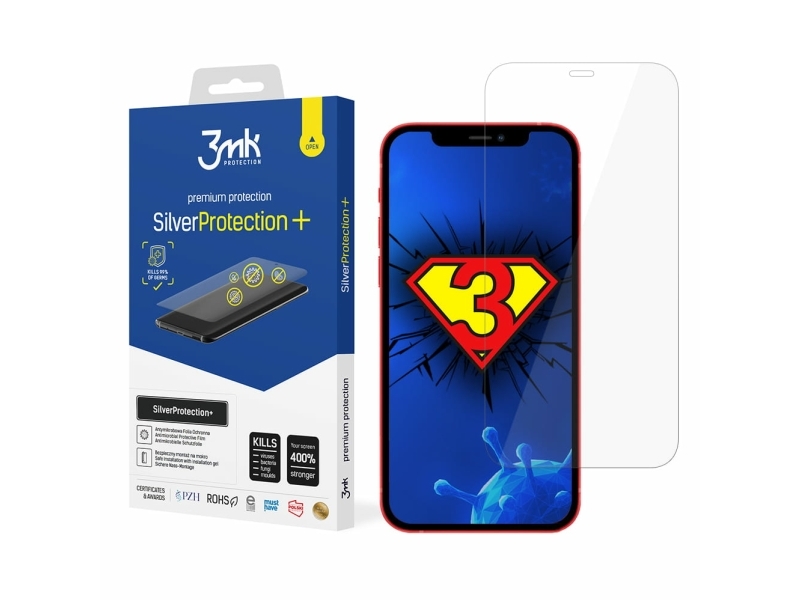 3Mk 3Mk Silber Protect+ Iphone 12 Mini 5.4" Nassmontage Antimikrobielle Folie