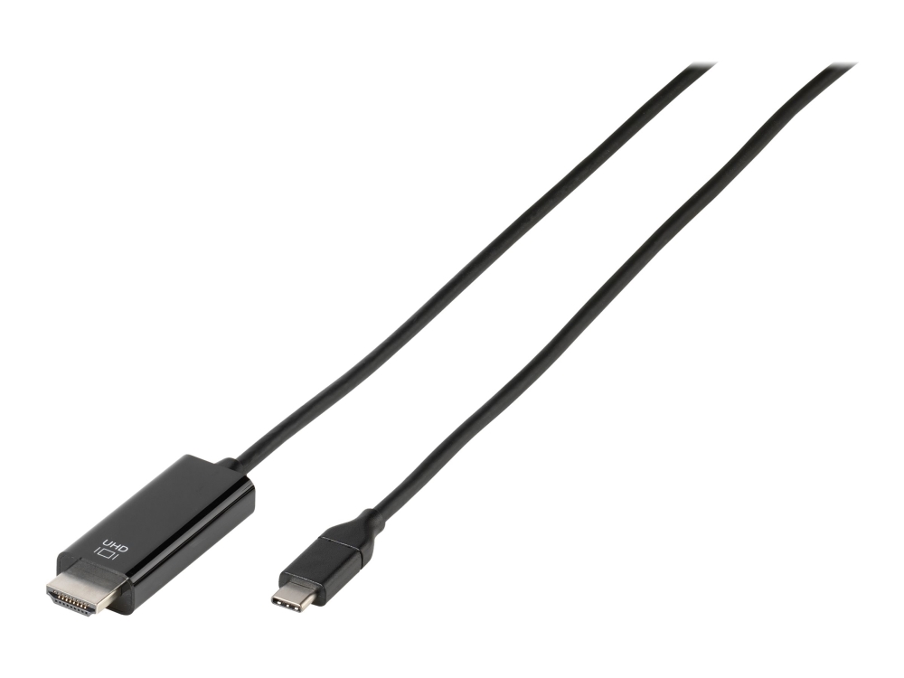 Vivanco - Adapterkabel - 24 pin USB-C hane till HDMI hona - 1.5 m - svart - 4K60Hz stöd | Datortillbehör - Kablar & adaptrar - Adaptrar | GameStuff
