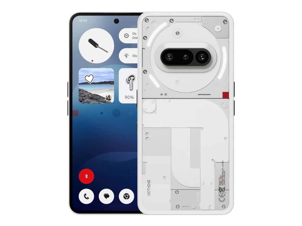 Nothing Phone (3a), 17,2 cm (6.77), 12 GB, 256 GB, 50 MP, Android 15, Vit | Tele & GPS - Mobiltelefoner - Android | GameStuff