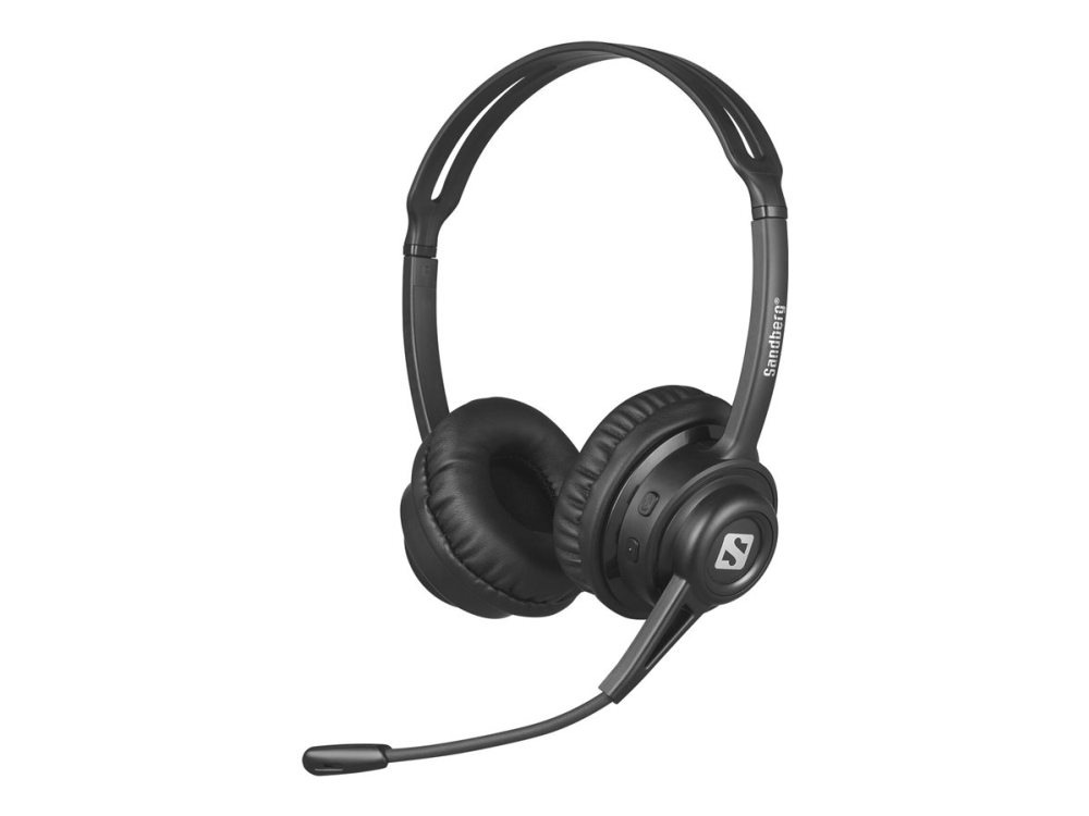 Sandberg - Headset - Fuld Størrelse - Bluetooth - Trådløs, Kablet - Aktiv Støjfjerning - Usb-C