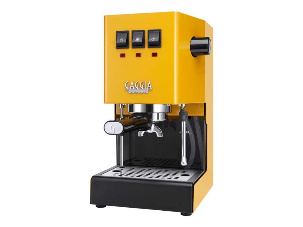 Gaggia Classic E24 Energy Vibes RI9481 - Kaffemaskin med mjölkskummare - 15 bar - sunshine yellow | Köksapparater - Kaffe - Espressomaskiner | GameStuff