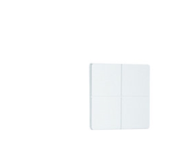 Yokis Trådløs batteritryk med - 4 Tryk (DK model) ZLL/109, til ZigBee, Bluetooth, Hvid