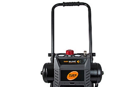 Tjep Silent kompressor 17/15-2 - 2 cylinder, 17L tank, 203 liter/min v 0 bar, max 10 bar