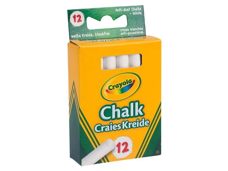 Crayola - Anti Dust Chalk - White 12 Stk
