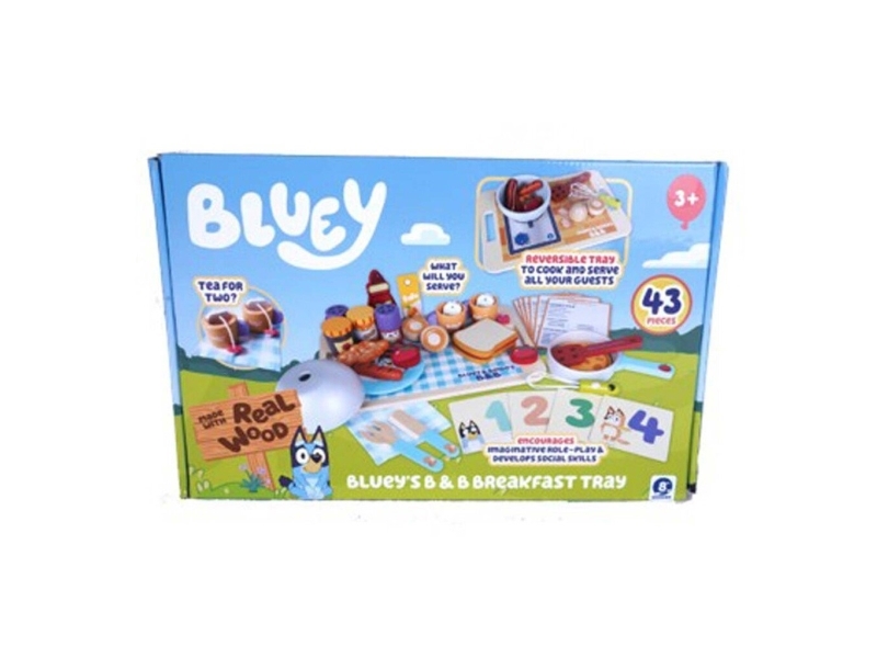 Bluey Hotel Breakfast Tray
