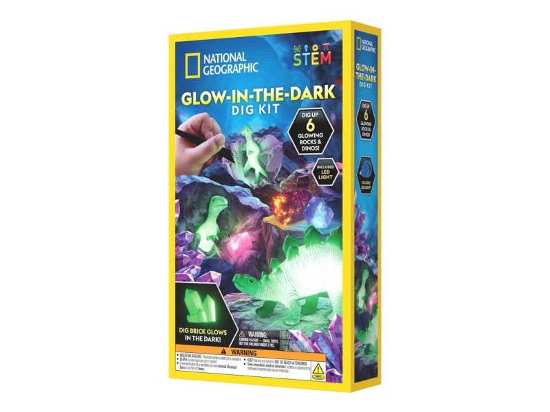 National Geographic Glow In The Dark Dino Dig Kit