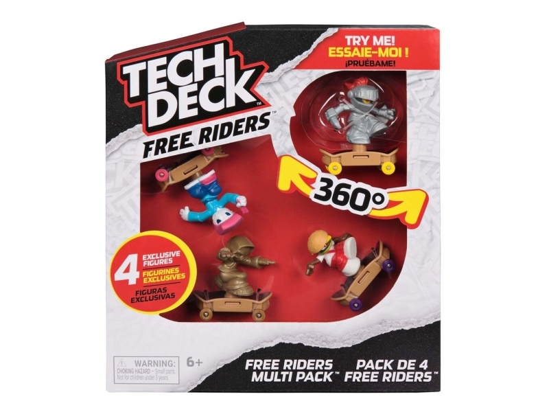 Tech Deck Free Riders 4 Pack