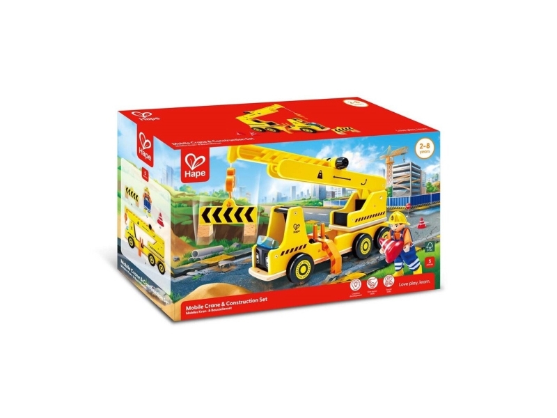 Hape Mobile Crane & Construction Set