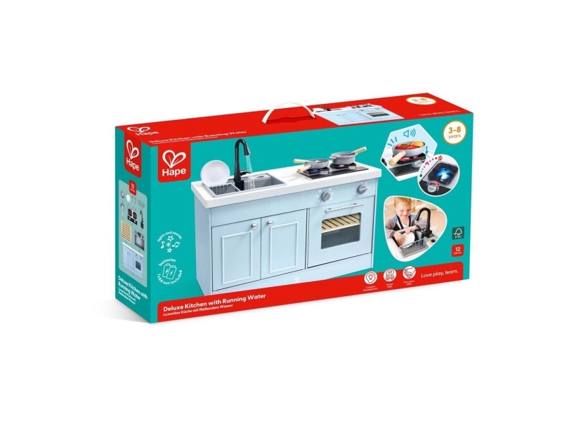 Hape Deluxe Kitchen Med Rindende Vand