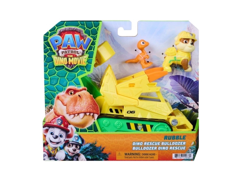 Paw Patrol Movie 3 Dino Theme Vehicle Rubble
