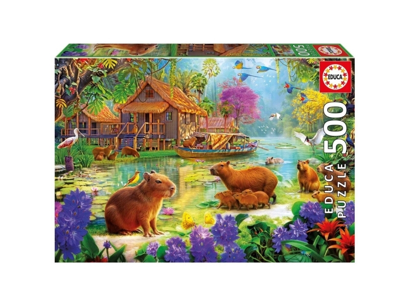 Educa 500 Capybara Village | Leksaker - Spel - Pussel | GameStuff