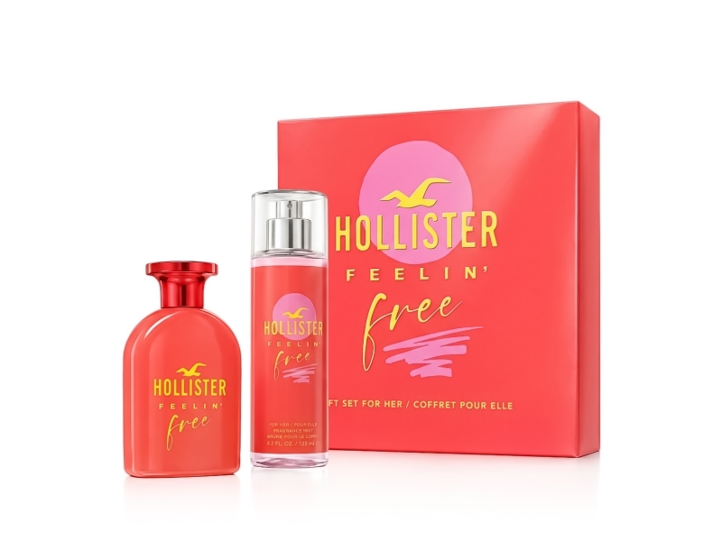 Hollister California Feelin' Free For Her Edp 50 Ml + Body Spray 125 Ml (Damen)
