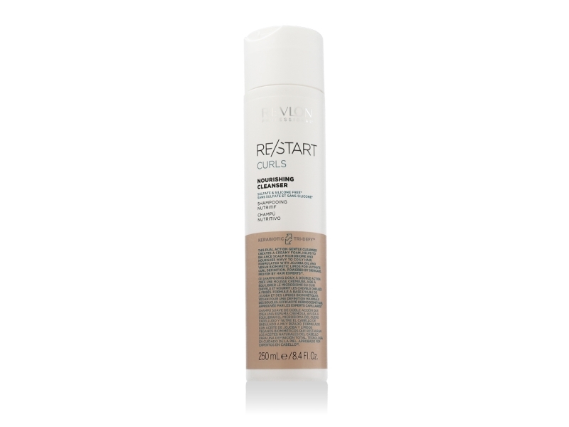 Revlon Restart Curls Nourishing Cleanser 250Ml Nourishing Shampoo For Curly And Wavy Hair