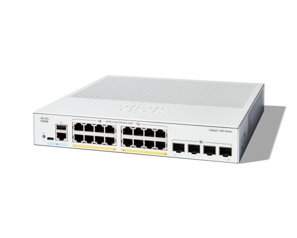 Cisco C1300-16P-4X, Managed, L2/L3, Gigabit Ethernet (10/100/1000)