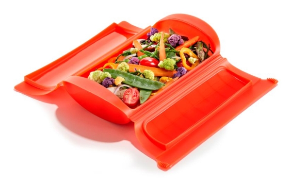 Lékué 886003, Steamer, Röd, Silikon, 0,65 l, Röd, -60 - 220 ° C | Vitvaror - Vitvaror tillbehör - Mikrovågsugn tillbehör | GameStuff