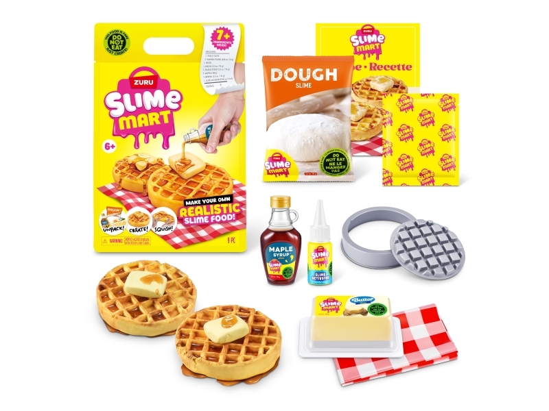 ZURU Slime Mart lille pose (WAFFLES), Slime, 6 År, Plys, Flerfarvet