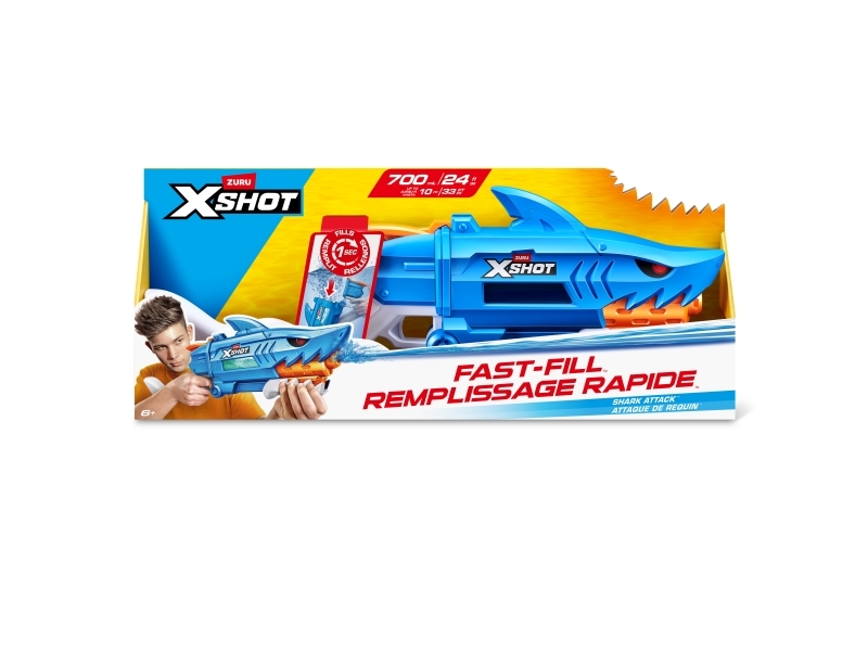 XSHOT - Shark Attack Fast-Fill vandpistol Legetøjsvåben - GEEKD.dk