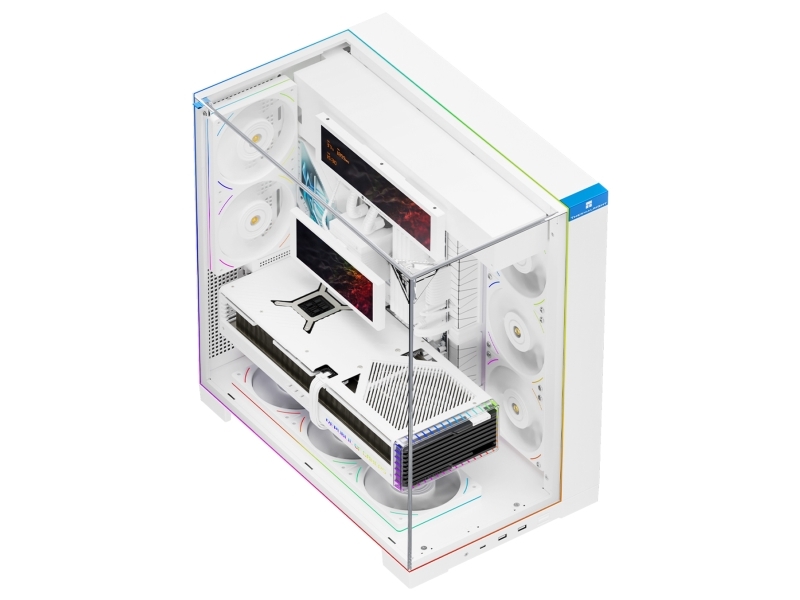 Thermalright A70 Vision White, Desktop, Pc, Hvid, Atx, Micro Atx, Mini-Itx, Acrylonitrilbutadienstyren, Spcc, Hærdet Glas, Flere