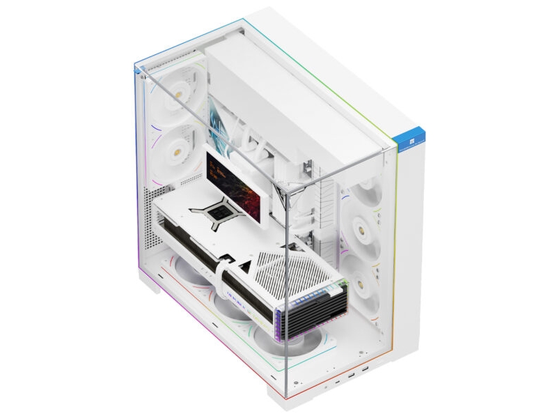 Thermalright A70 Argb White, Desktop, Pc, Weiß, Atx, Micro Atx, Mini-Itx, Acrylnitril-Butadien-Styrol, Spcc, Gehärtetes Glas, Mehr