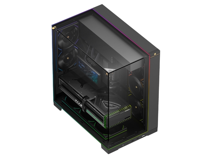 Thermalright A70 Argb, Desktop, Pc, Schwarz, Atx, Micro Atx, Mini-Itx, Acrylnitril-Butadien-Styrol, Spcc, Gehärtetes Glas, Mehr