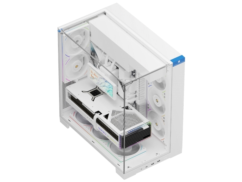 Thermalright A70 White, Desktop, Pc, Weiß, Atx, Micro Atx, Mini-Itx, Acrylnitril-Butadien-Styrol, Spcc, Gehärtetes Glas, Mehr