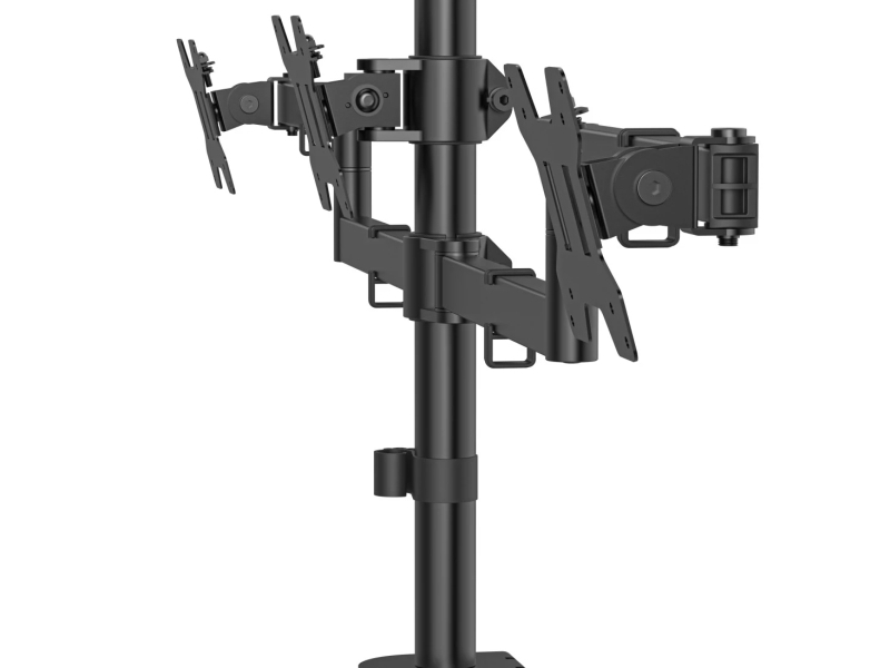 Hama 220899 Uchwyt Do Monitora 2 Ramiona, 13"-27", Czarny