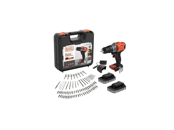 BLACK+DECKER BCD383D2XKA-QW - - 3 hastigheter