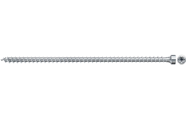 Fischer 562956, Skrue, Zinkbelagt Stål, Træ, Zink, Fuld Tråd, Cylindrisk Hoved