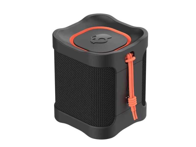 Skullcandy Terrain Mini Wireless Black, Kabellos, Tragbarer Mono-Lautsprecher, Schwarz, Orange, Wasserfest, Staubresistent, Ipx7, Universal