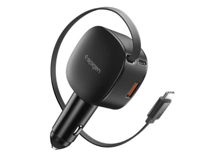 Spigen EV603BT, Automaattinen, Savukkeensytytin, 0,72 m, Musta