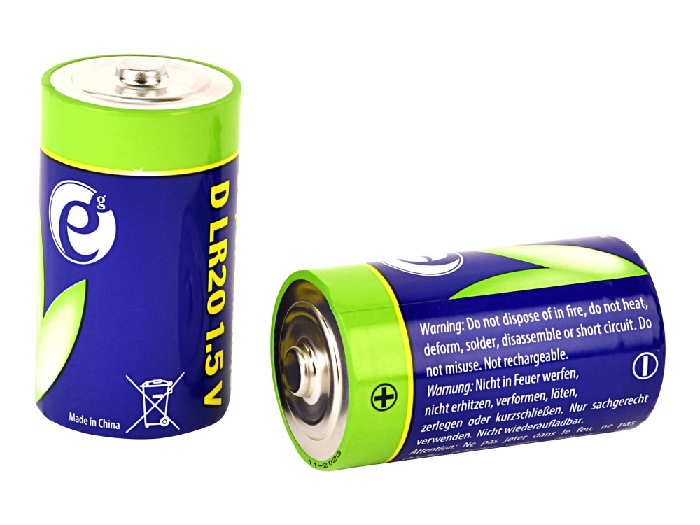 Alkalibatterie Gembird Lr20 (Typ D), 1,5V, 2 Stück