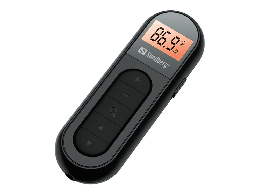 Sandberg 421-01, Bärbar, FM, 76 - 108 MHz, 40 dB, Bärnsten, 3,5 mm | TV, Ljud & Bild - Stereo - Radio (DAB och FM) | GameStuff