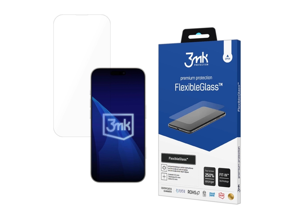 3Mk Flexibleglass, Apple, Iphone 17 Pro, Splitterfrei, Fallbeständig, Schlagfest, Kratzresistent, Transparent, 1 Stück(E)