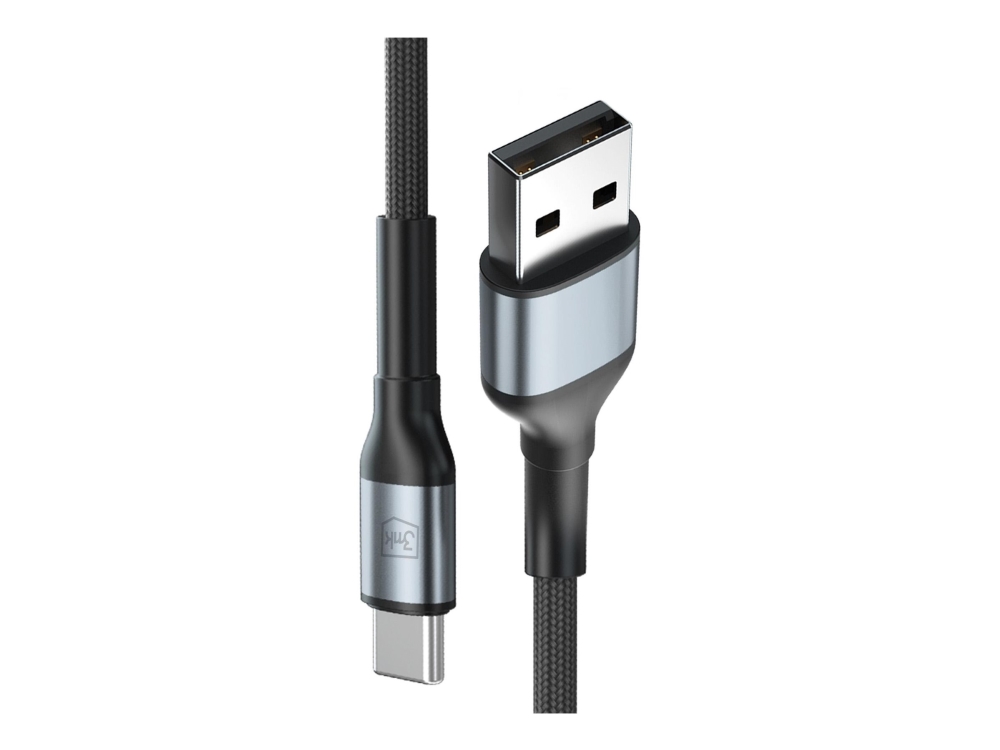 3Mk Hyper Cable N-Series - Usb-Kabel - Usb (Han) Til Usb-C (Han) - Usb 2.0 - 9 V - 2 A - 2 M - Fast Charging Op Til 18 Watt - Sort