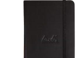 Notesbog, Rhodia A5, linjeret, 96 ark, 90 g, sort | Skola & Hobby - Till skolväskan - Pennfodral | GameStuff